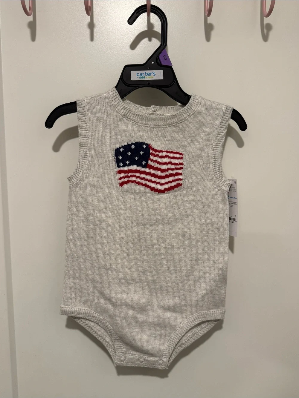 Carter’s Child of Mine American Flag Bodysuit